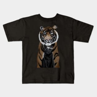 Tiger and his King Kids T-Shirt
